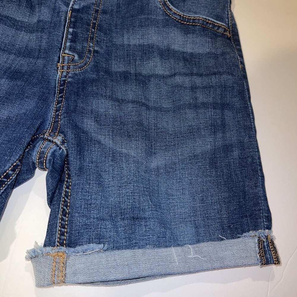 There Abouts kids Girls Denim Jean Shorts MIDI Size 14 DarkBlue Wash Belt Pullon - Picture 4 of 11